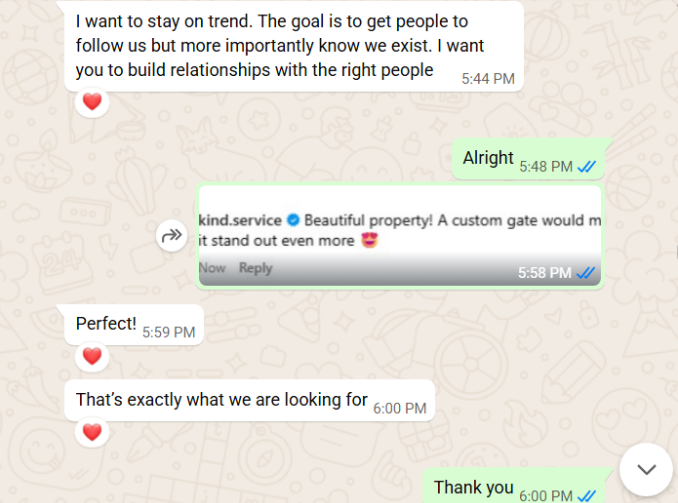 Client Testimonial Screenshot 2